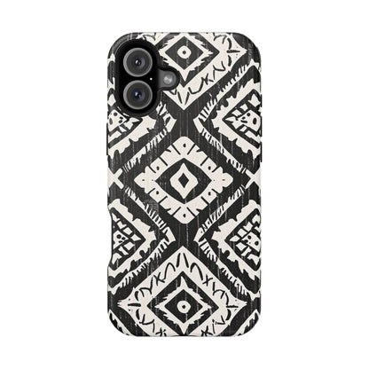 Tribal Black & White Magnetic Impact Case — Shockproof Phone Cover - DIGITAL X