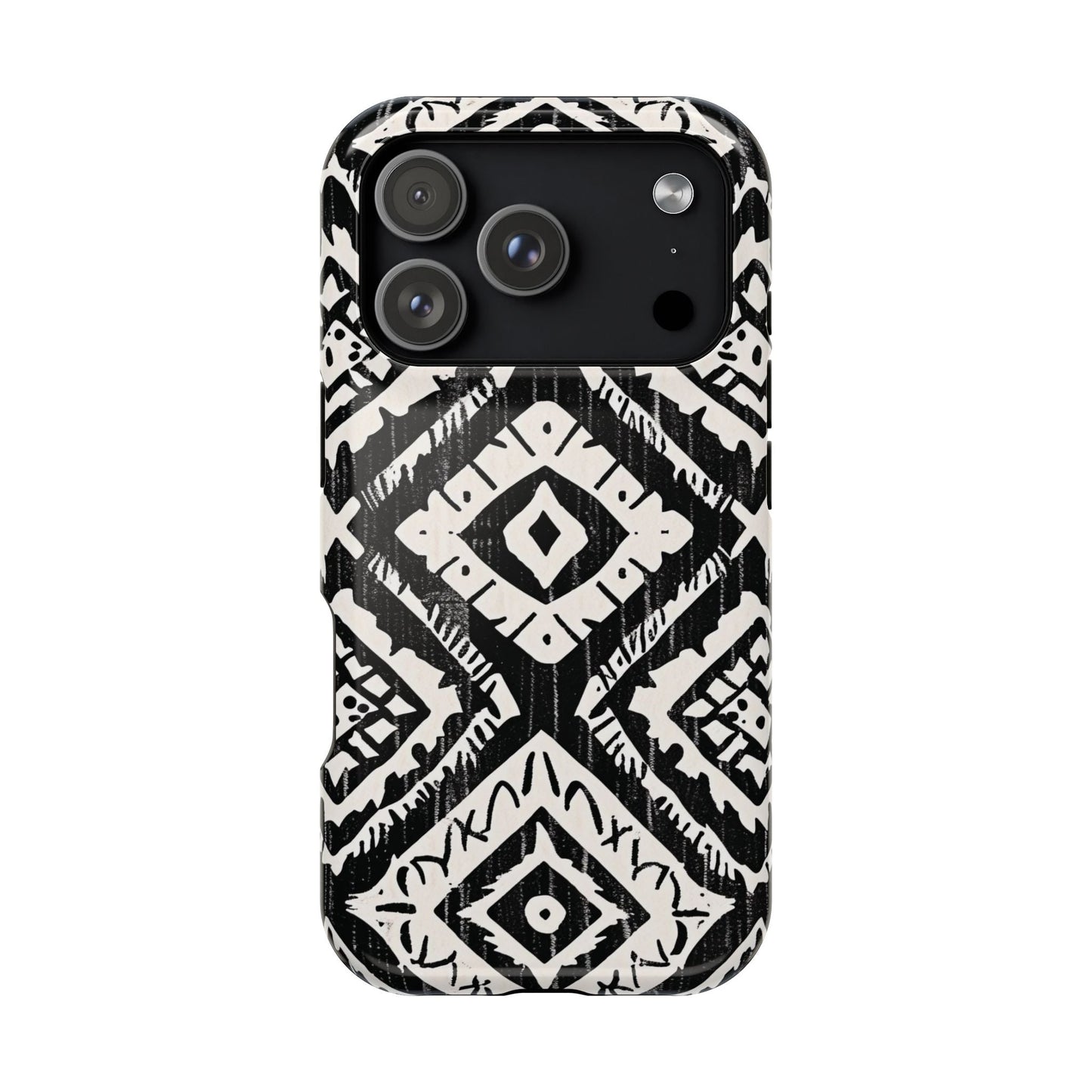 Tribal Black & White Magnetic Impact Case — Shockproof Phone Cover - DIGITAL X