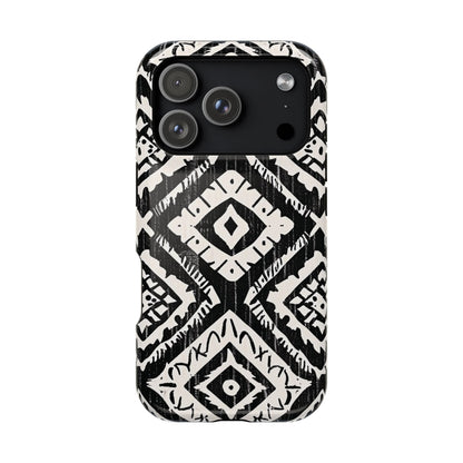 Tribal Black & White Magnetic Impact Case — Shockproof Phone Cover - DIGITAL X