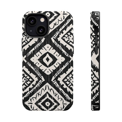 Tribal Black & White Magnetic Impact Case — Shockproof Phone Cover - DIGITAL X