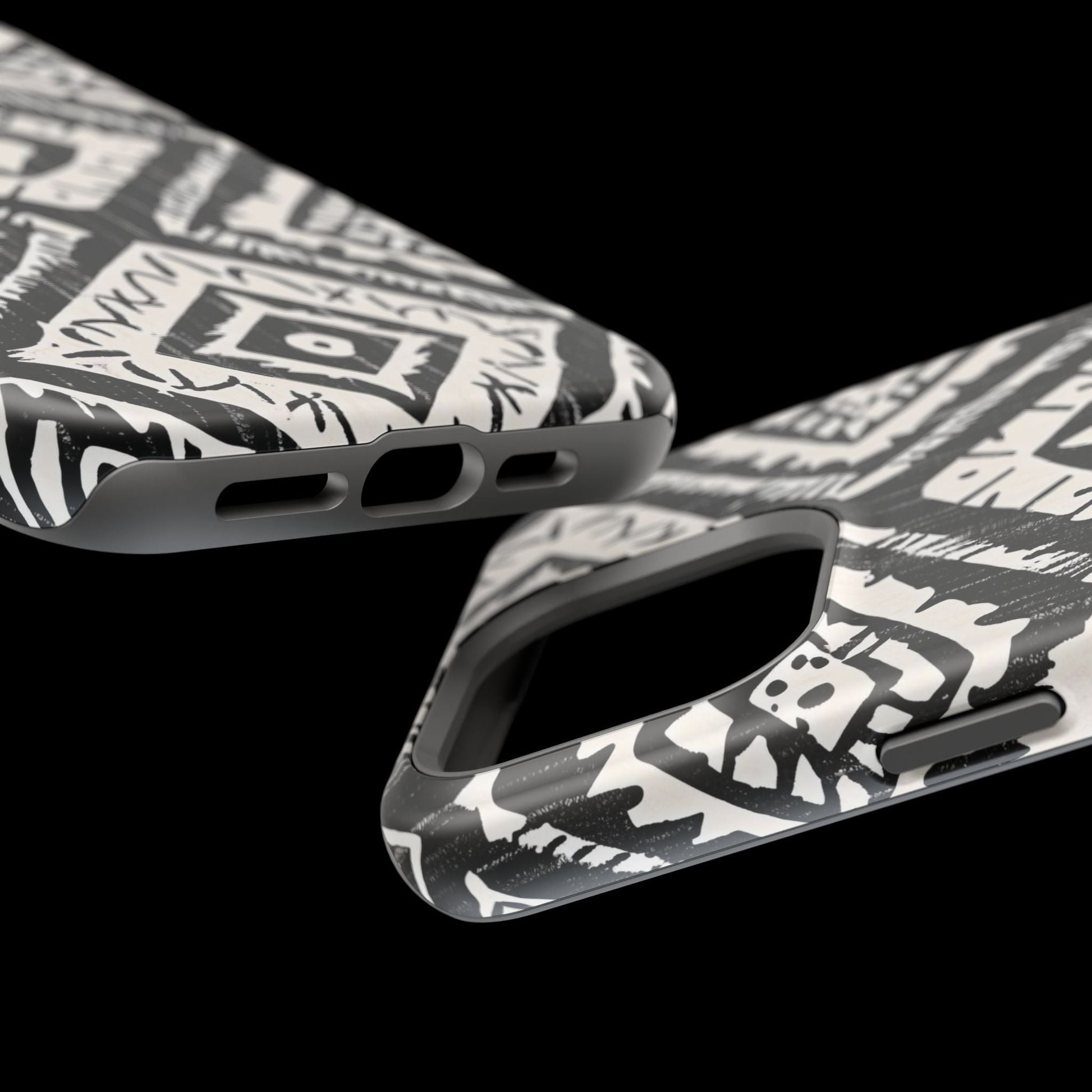 Tribal Black & White Magnetic Impact Case — Shockproof Phone Cover - DIGITAL X
