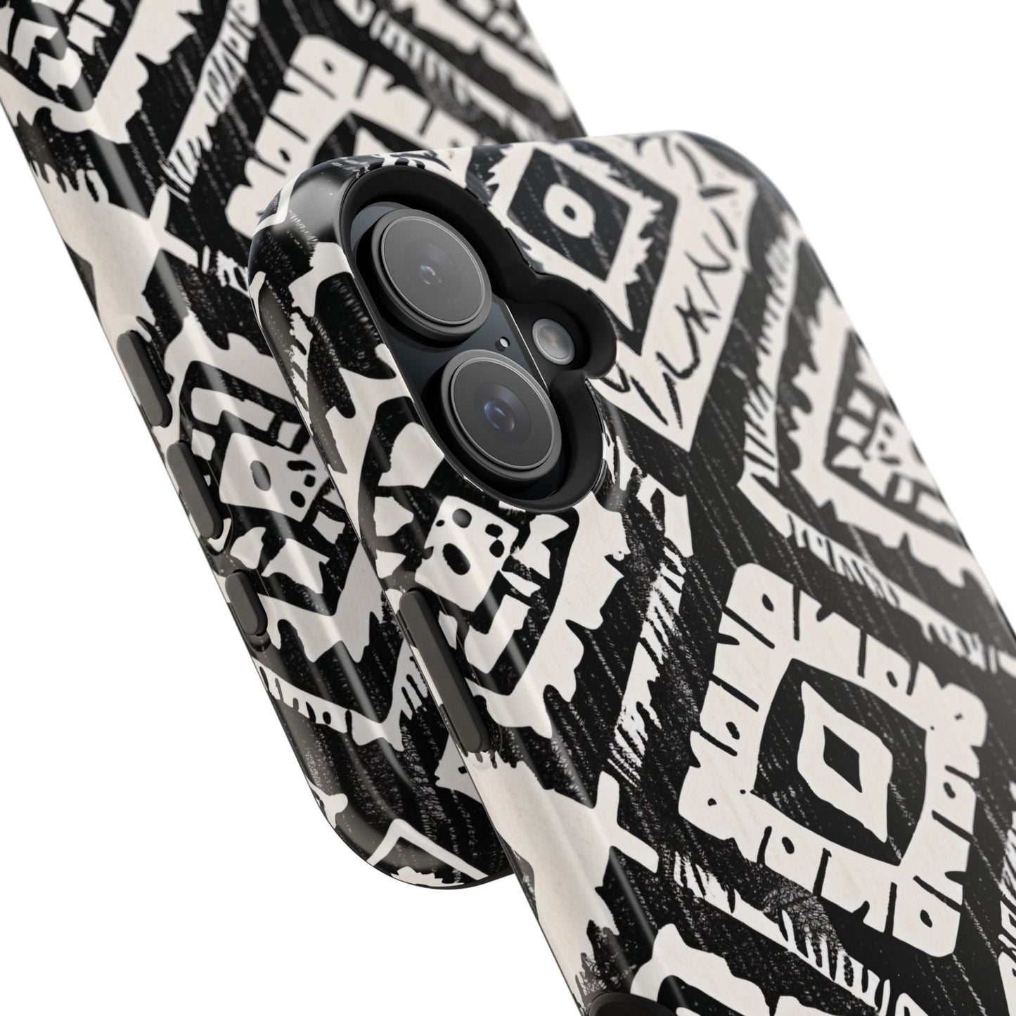 Tribal Black & White Magnetic Impact Case — Shockproof Phone Cover - DIGITAL X