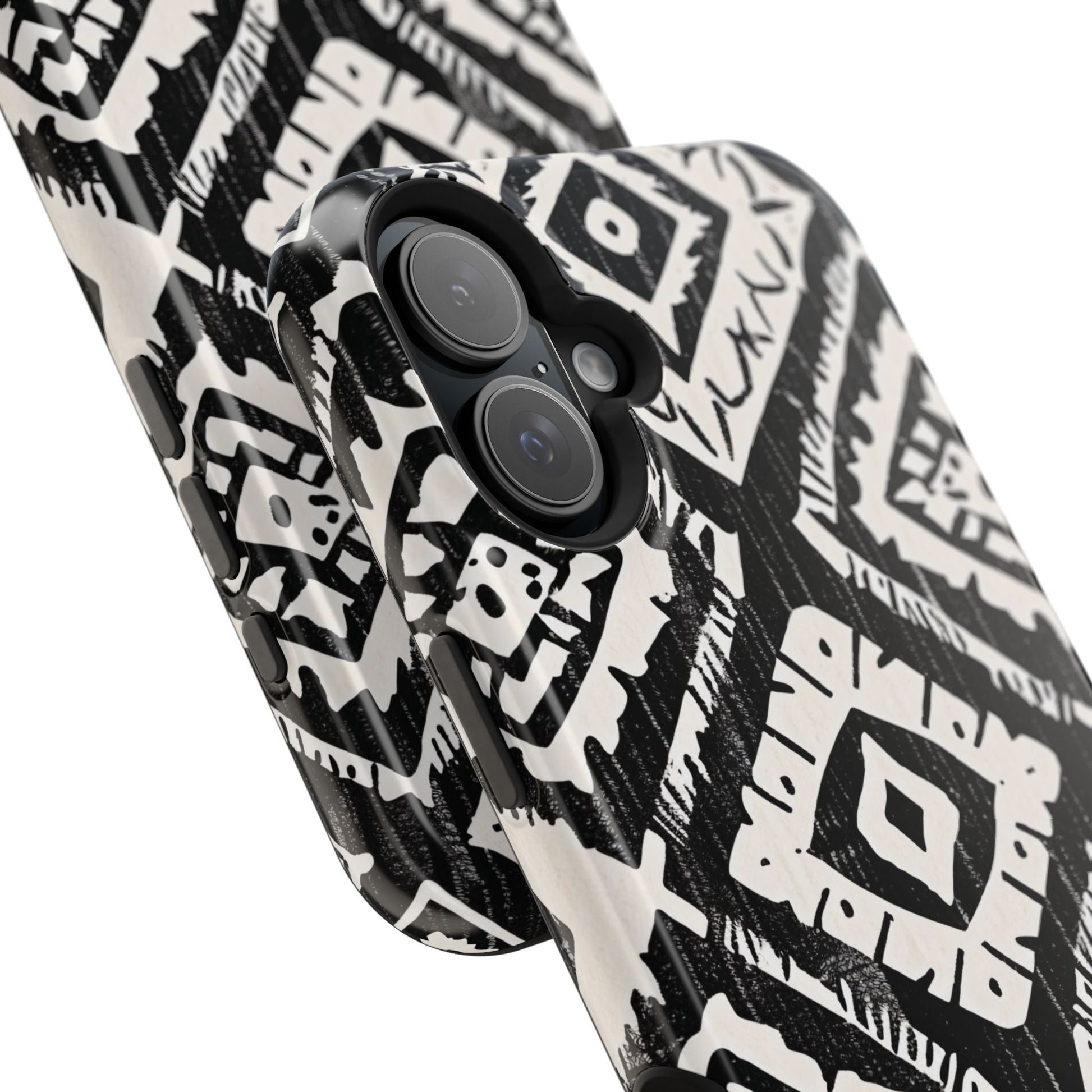 Tribal Black & White Magnetic Impact Case — Shockproof Phone Cover - DIGITAL X