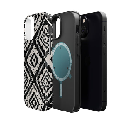 Tribal Black & White Magnetic Impact Case — Shockproof Phone Cover - DIGITAL X
