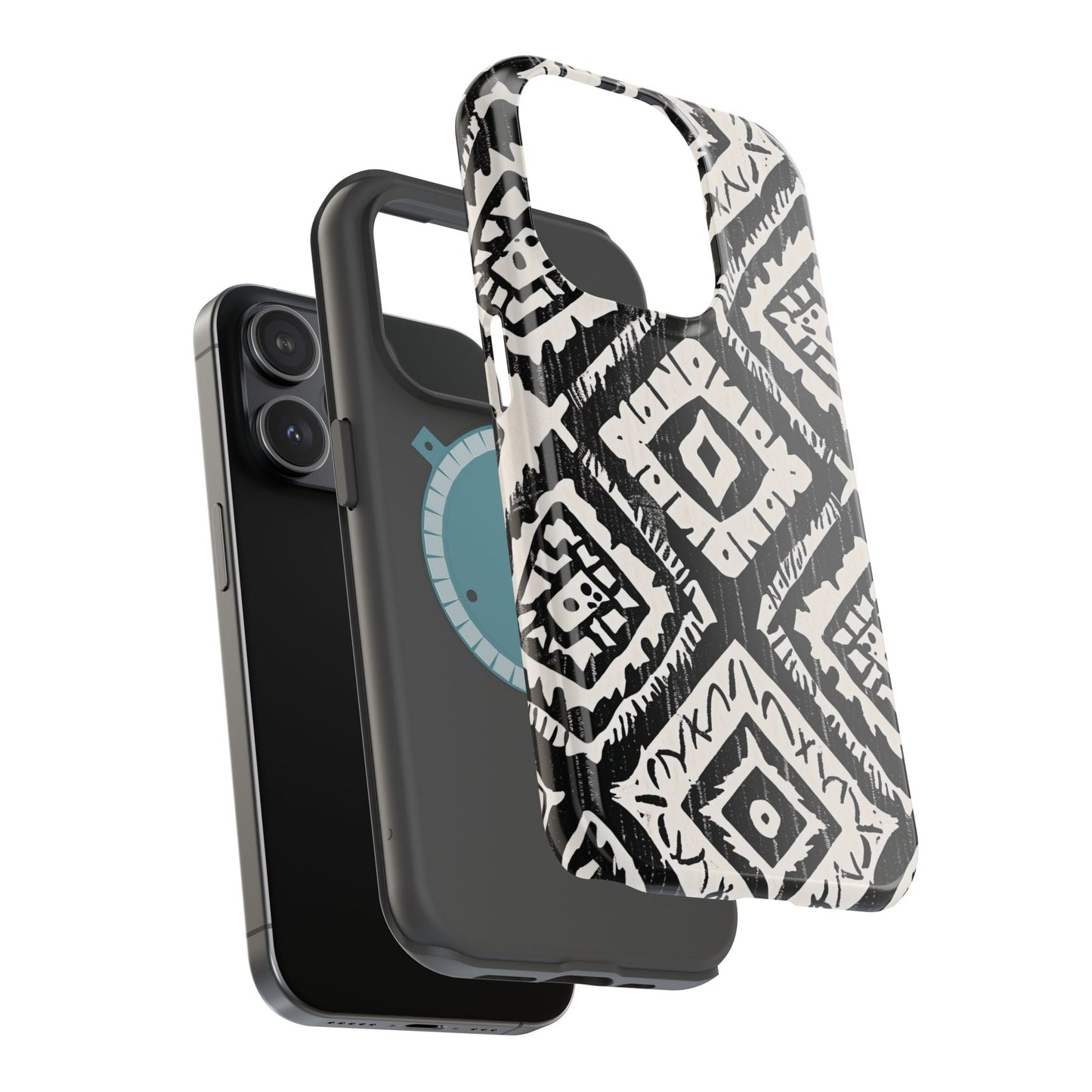 Tribal Black & White Magnetic Impact Case — Shockproof Phone Cover - DIGITAL X