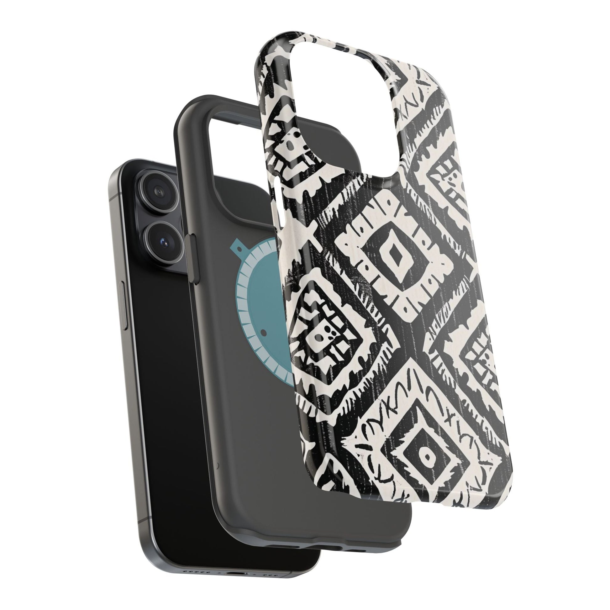 Tribal Black & White Magnetic Impact Case — Shockproof Phone Cover - DIGITAL X