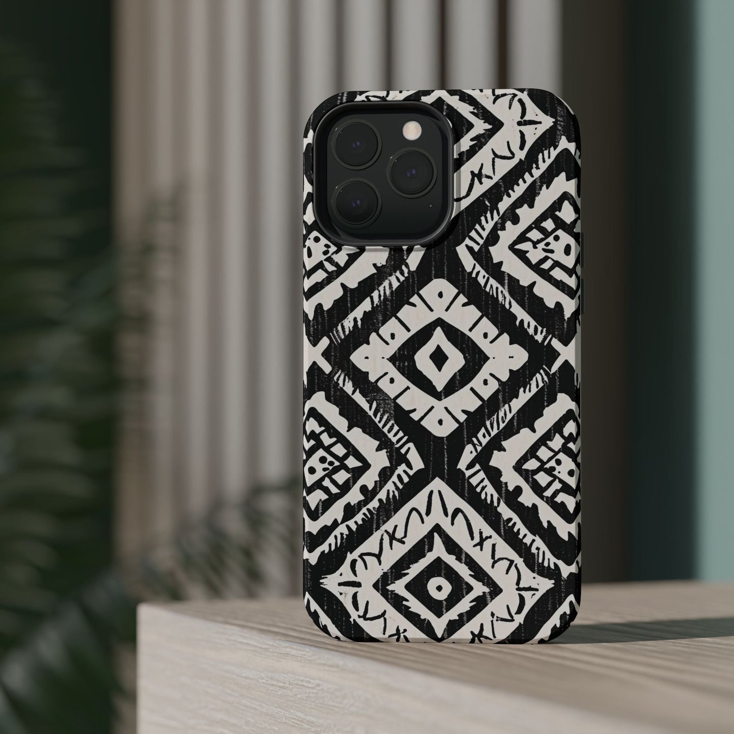 Tribal Black & White Magnetic Impact Case — Shockproof Phone Cover - DIGITAL X