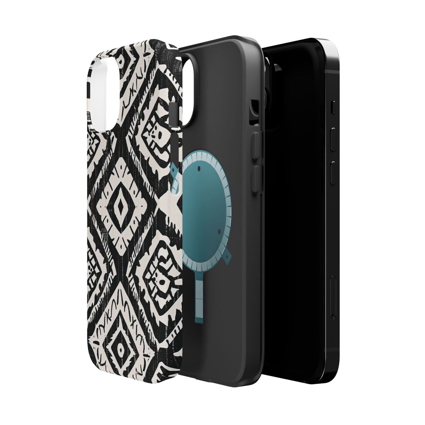 Tribal Black & White Magnetic Impact Case — Shockproof Phone Cover - DIGITAL X