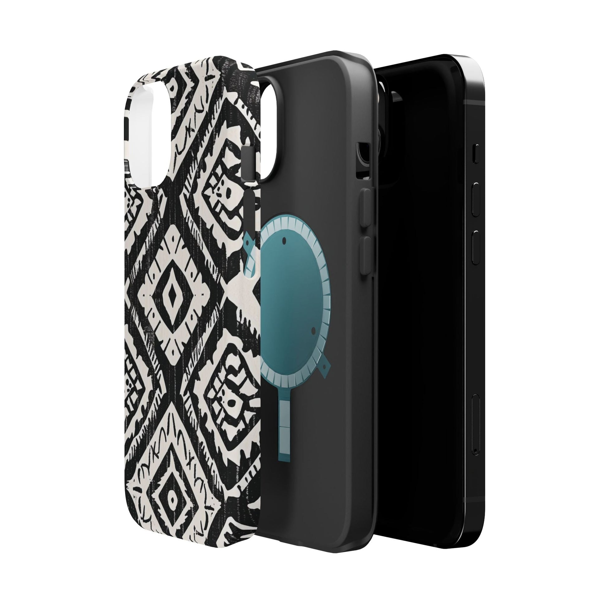 Tribal Black & White Magnetic Impact Case — Shockproof Phone Cover - DIGITAL X