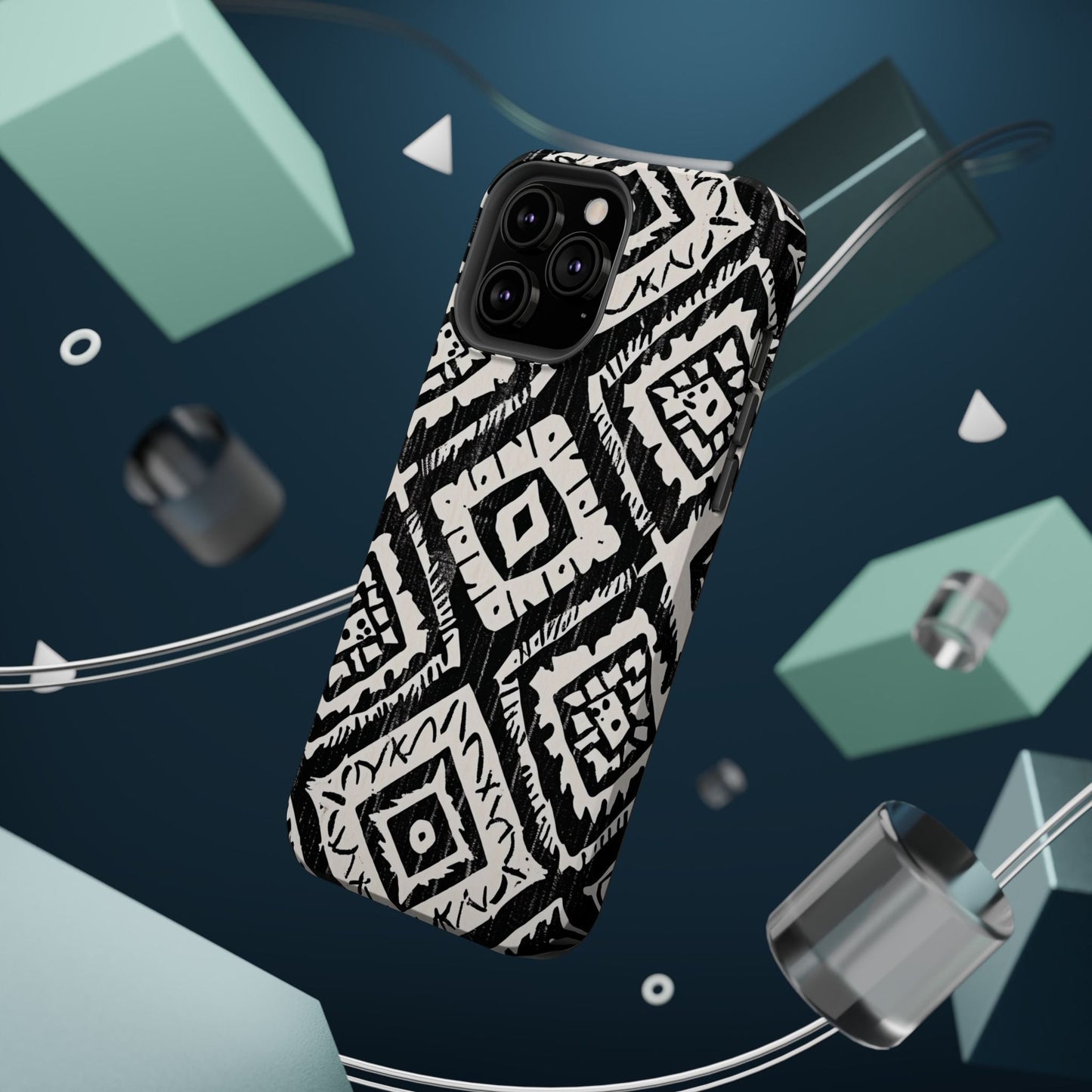 Tribal Black & White Magnetic Impact Case — Shockproof Phone Cover - DIGITAL X
