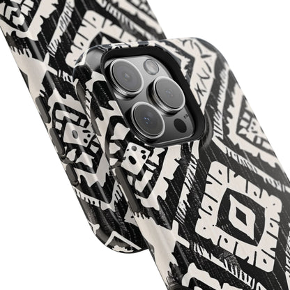 Tribal Black & White Magnetic Impact Case — Shockproof Phone Cover - DIGITAL X