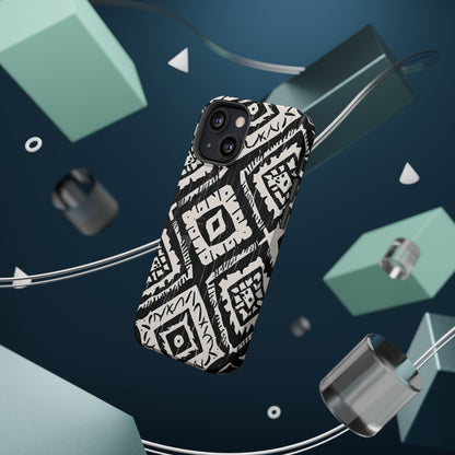Tribal Black & White Magnetic Impact Case — Shockproof Phone Cover - DIGITAL X
