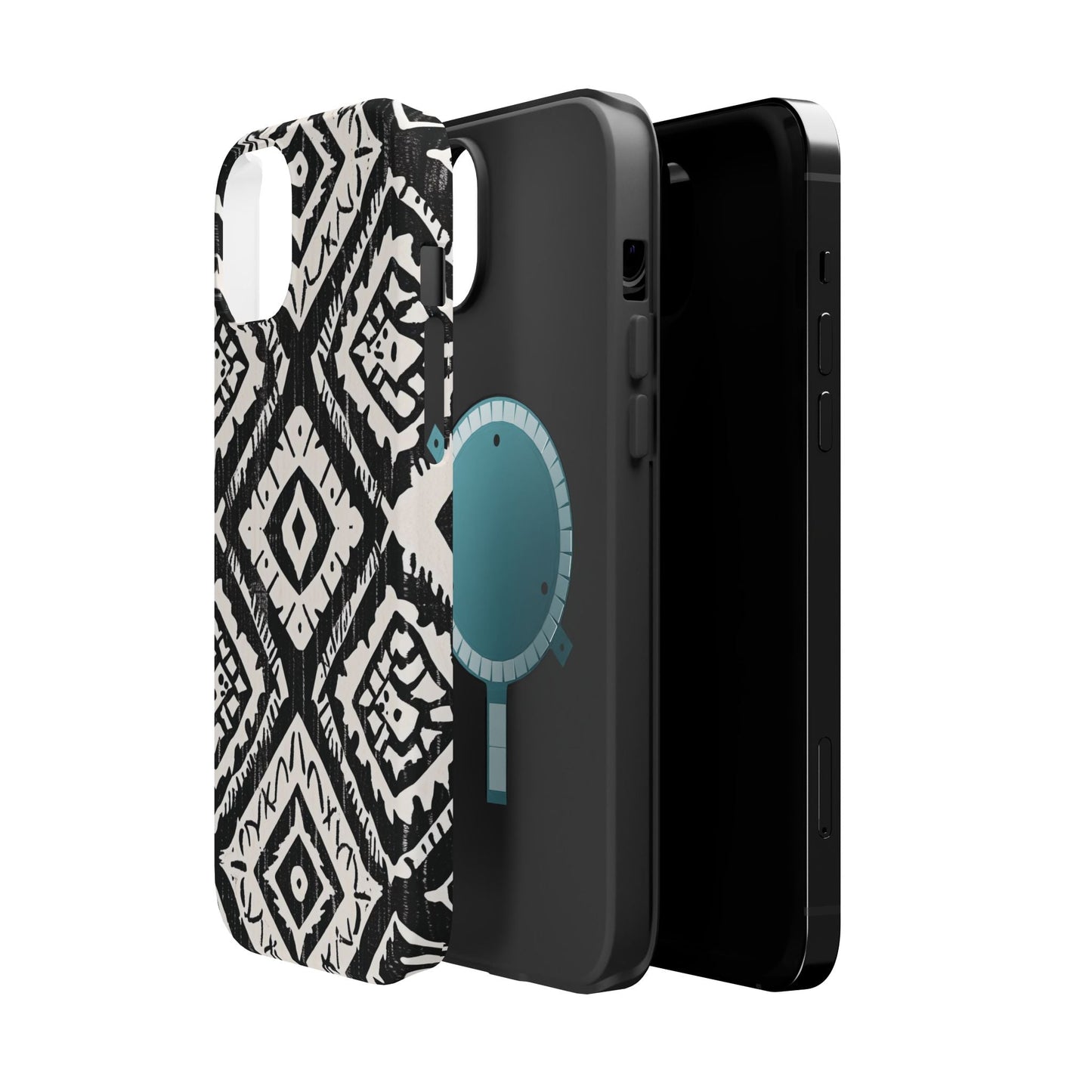 Tribal Black & White Magnetic Impact Case — Shockproof Phone Cover - DIGITAL X