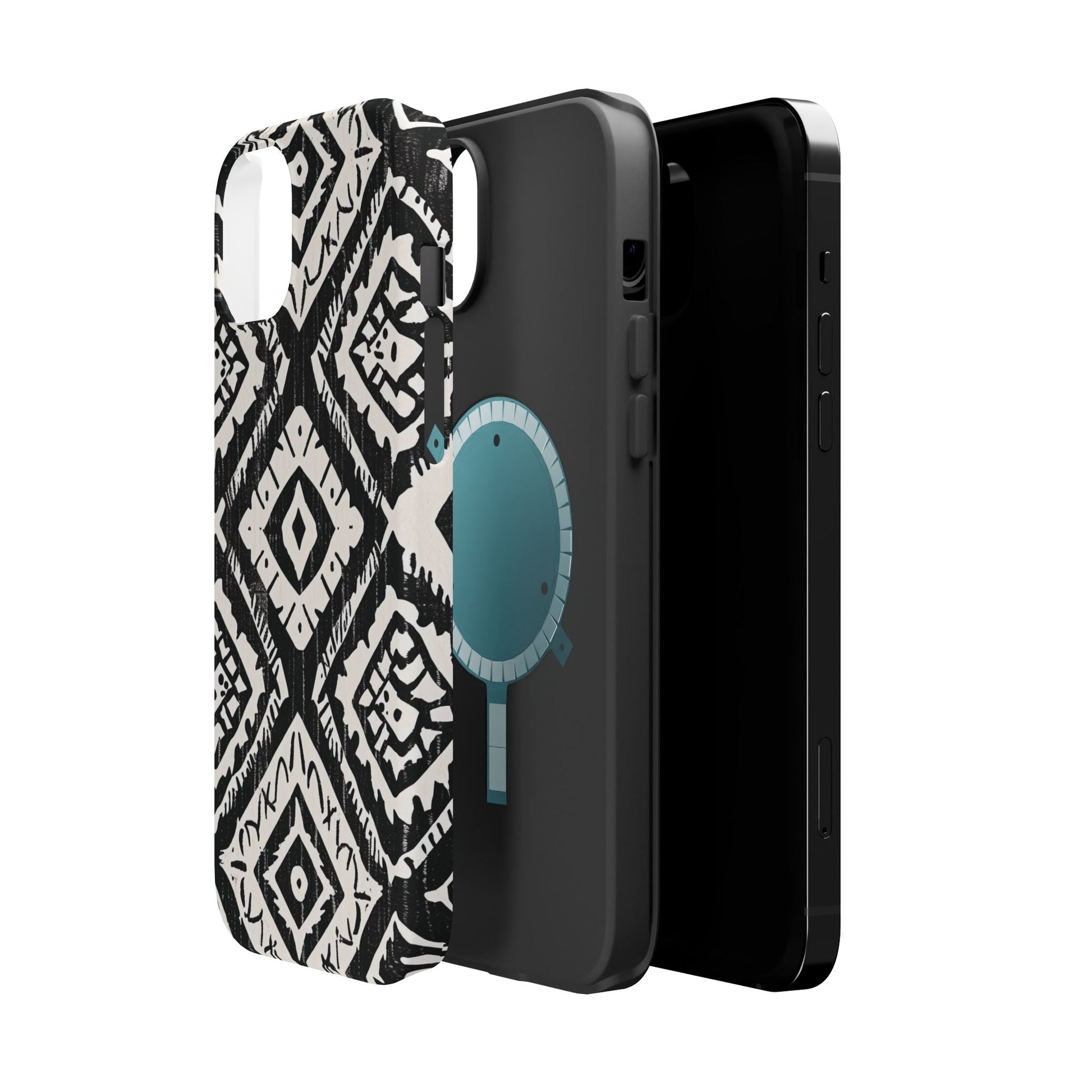 Tribal Black & White Magnetic Impact Case — Shockproof Phone Cover - DIGITAL X