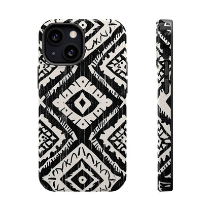 Tribal Black & White Magnetic Impact Case — Shockproof Phone Cover - DIGITAL X