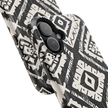Tribal Black & White Magnetic Impact Case — Shockproof Phone Cover - DIGITAL X