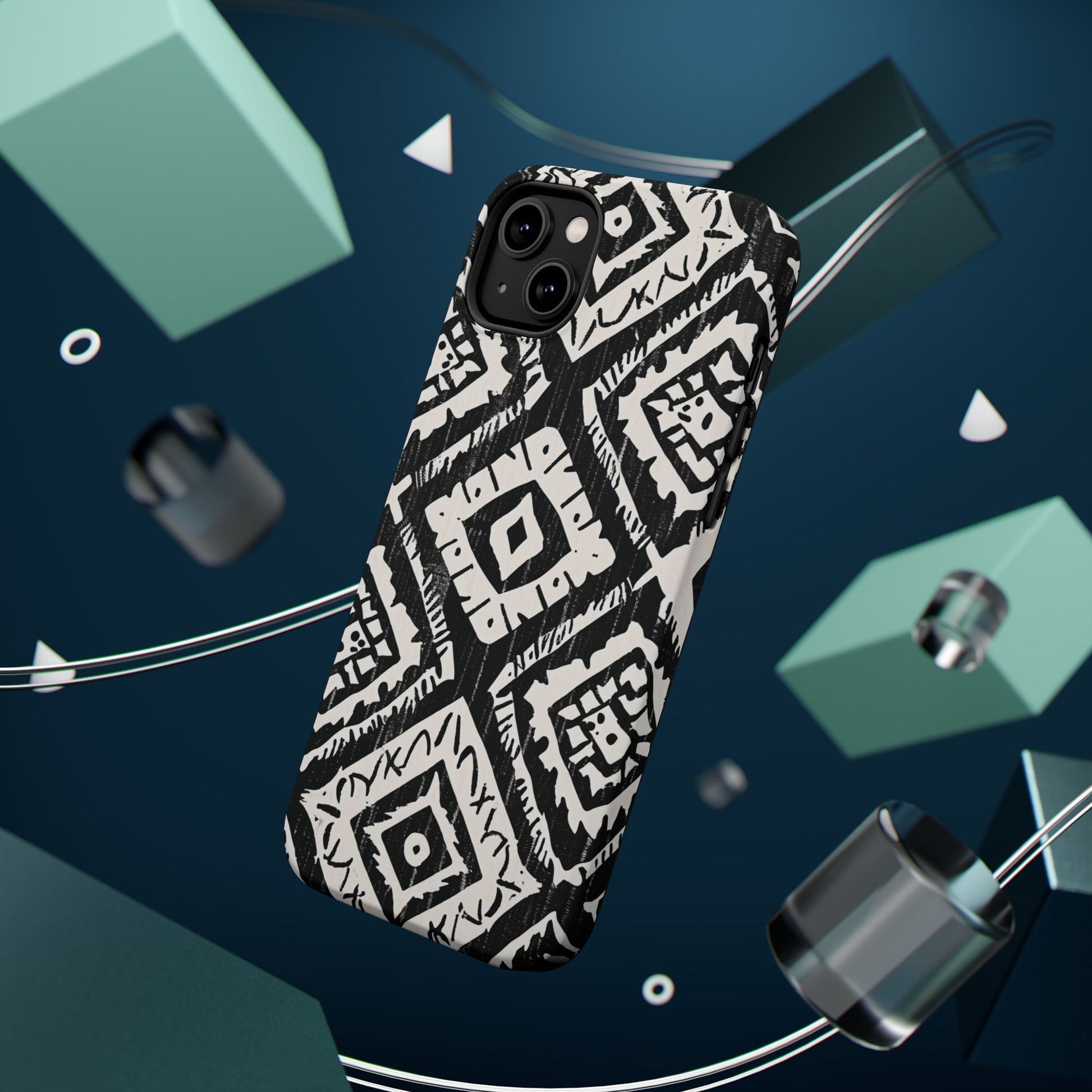 Tribal Black & White Magnetic Impact Case — Shockproof Phone Cover - DIGITAL X