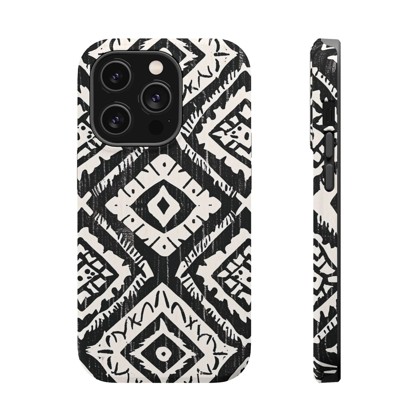 Tribal Black & White Magnetic Impact Case — Shockproof Phone Cover - DIGITAL X