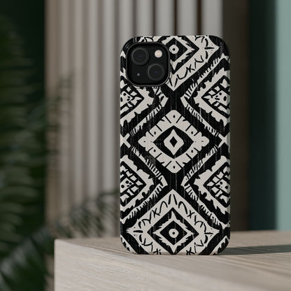 Tribal Black & White Magnetic Impact Case — Shockproof Phone Cover - DIGITAL X