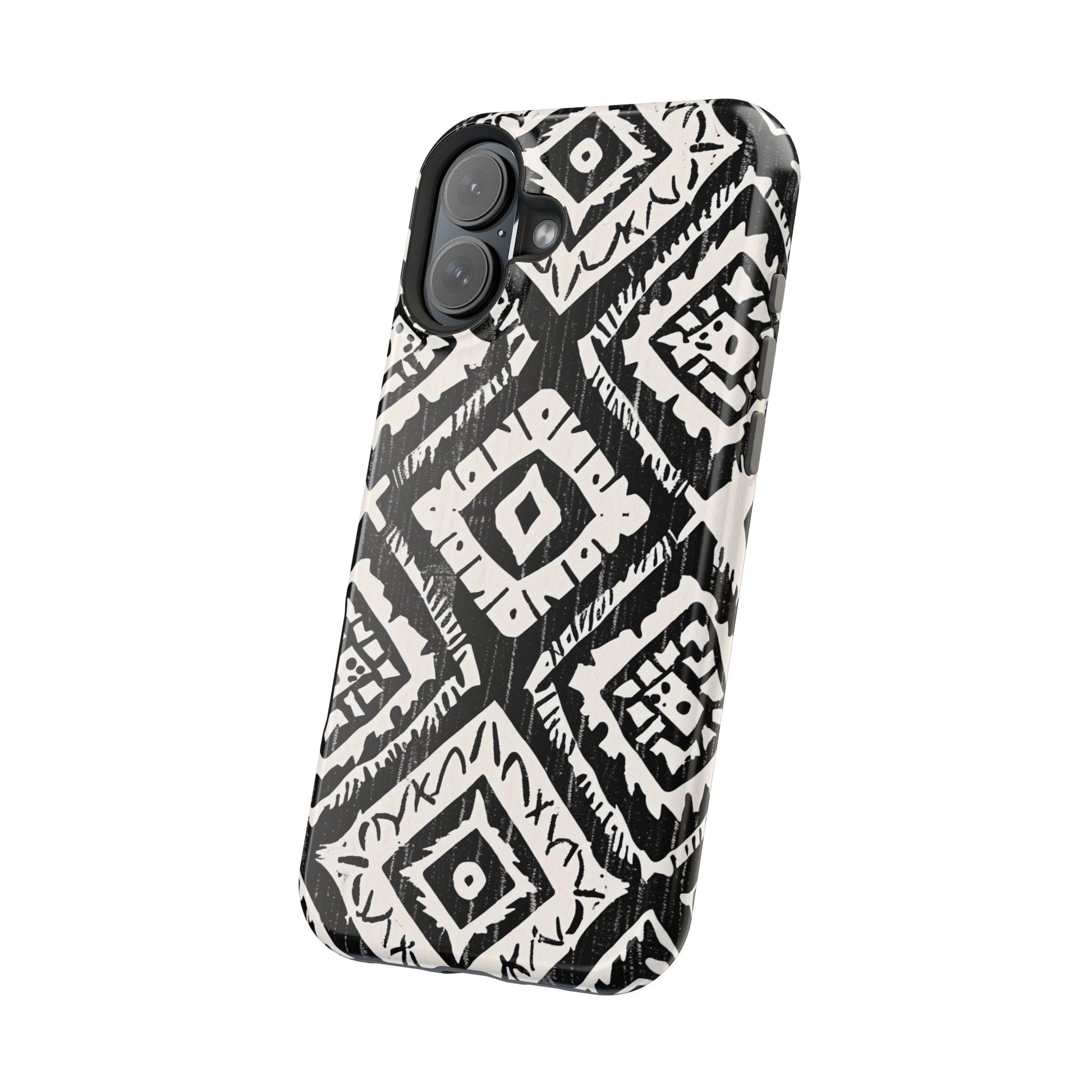 Tribal Black & White Magnetic Impact Case — Shockproof Phone Cover - DIGITAL X