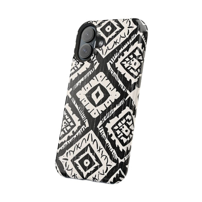 Tribal Black & White Magnetic Impact Case — Shockproof Phone Cover - DIGITAL X