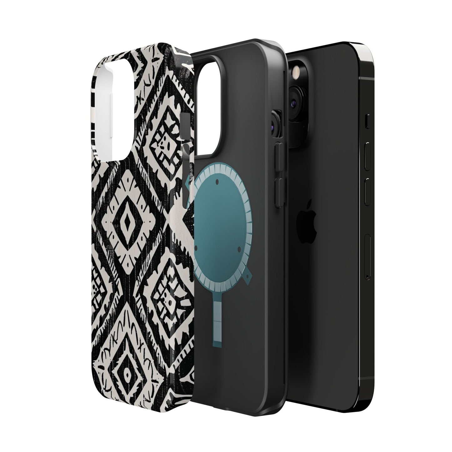 Tribal Black & White Magnetic Impact Case — Shockproof Phone Cover - DIGITAL X