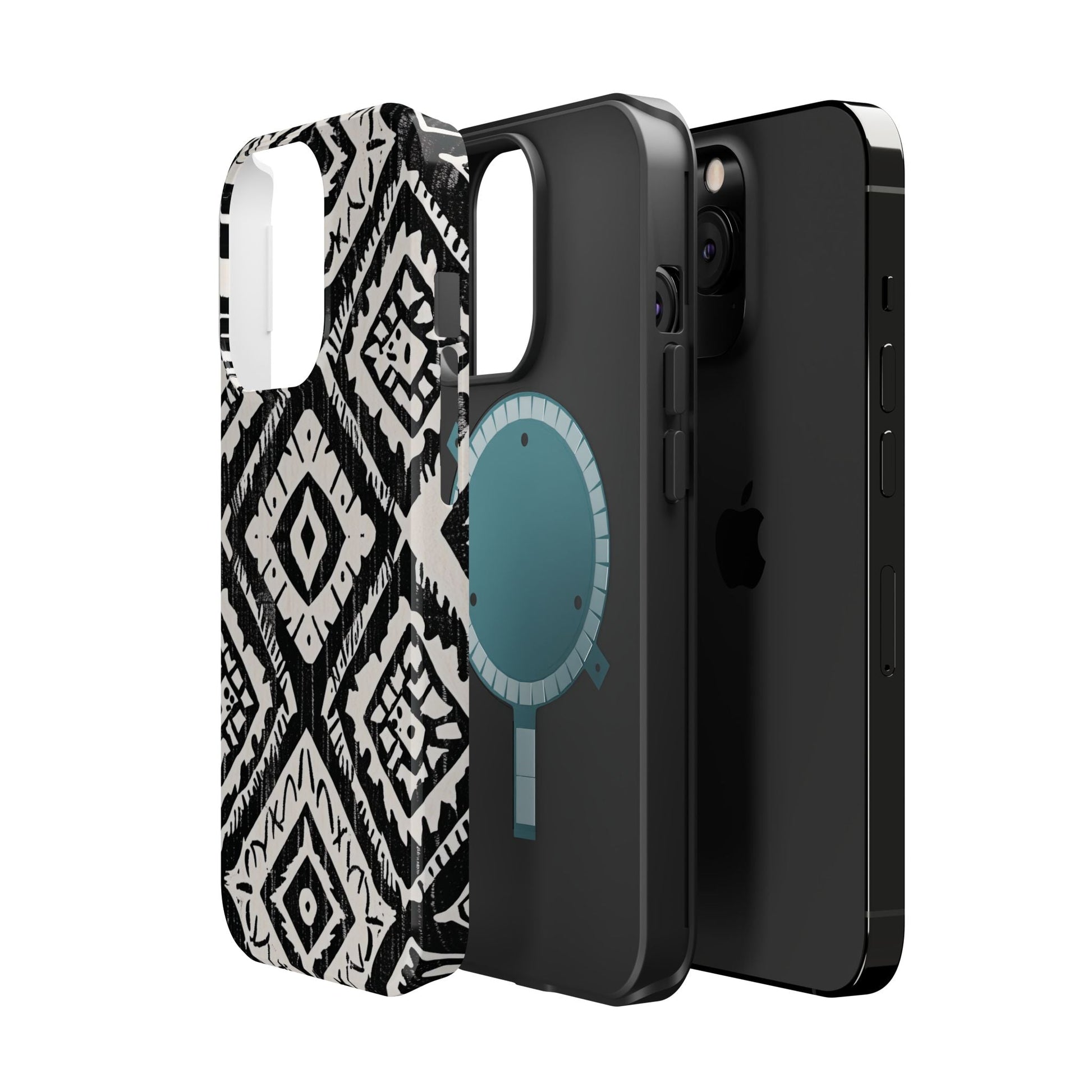 Tribal Black & White Magnetic Impact Case — Shockproof Phone Cover - DIGITAL X