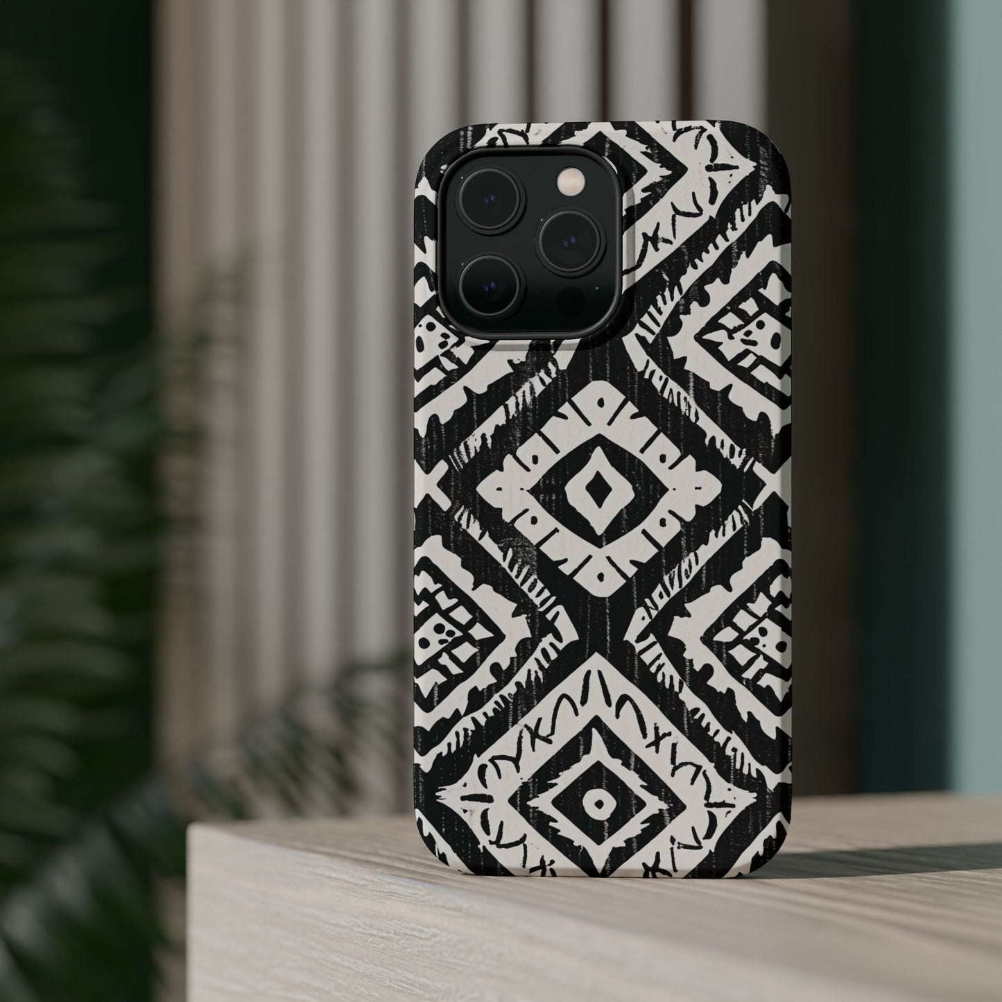 Tribal Black & White Magnetic Impact Case — Shockproof Phone Cover - DIGITAL X