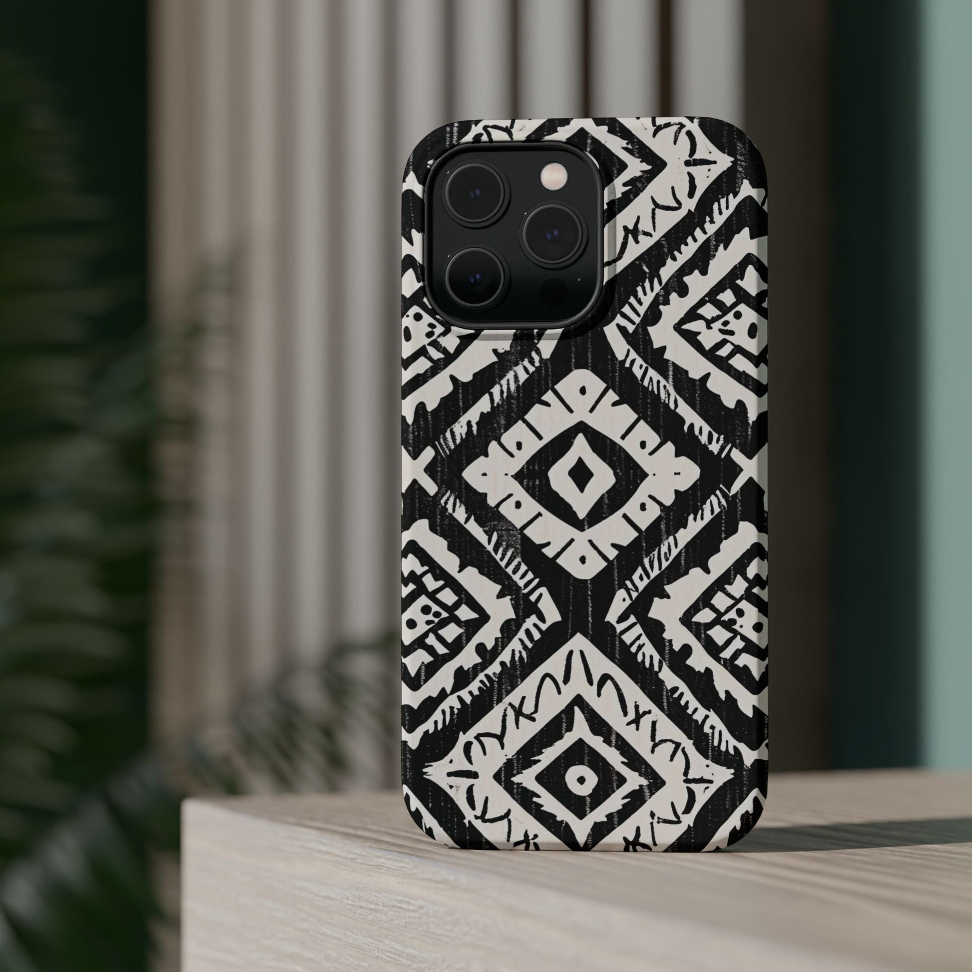 Tribal Black & White Magnetic Impact Case — Shockproof Phone Cover - DIGITAL X