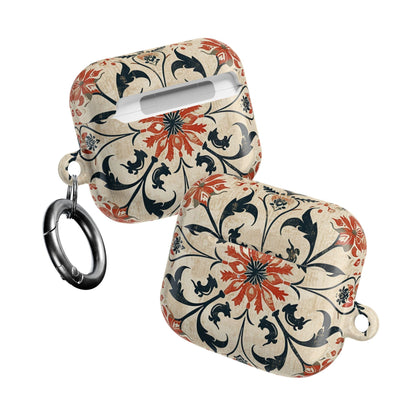 Vintage Tile Pattern AirPod Case — Floral Moroccan - Inspired Protective Cover - DIGITAL X