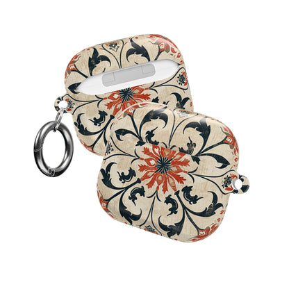 Vintage Tile Pattern AirPod Case — Floral Moroccan - Inspired Protective Cover - DIGITAL X