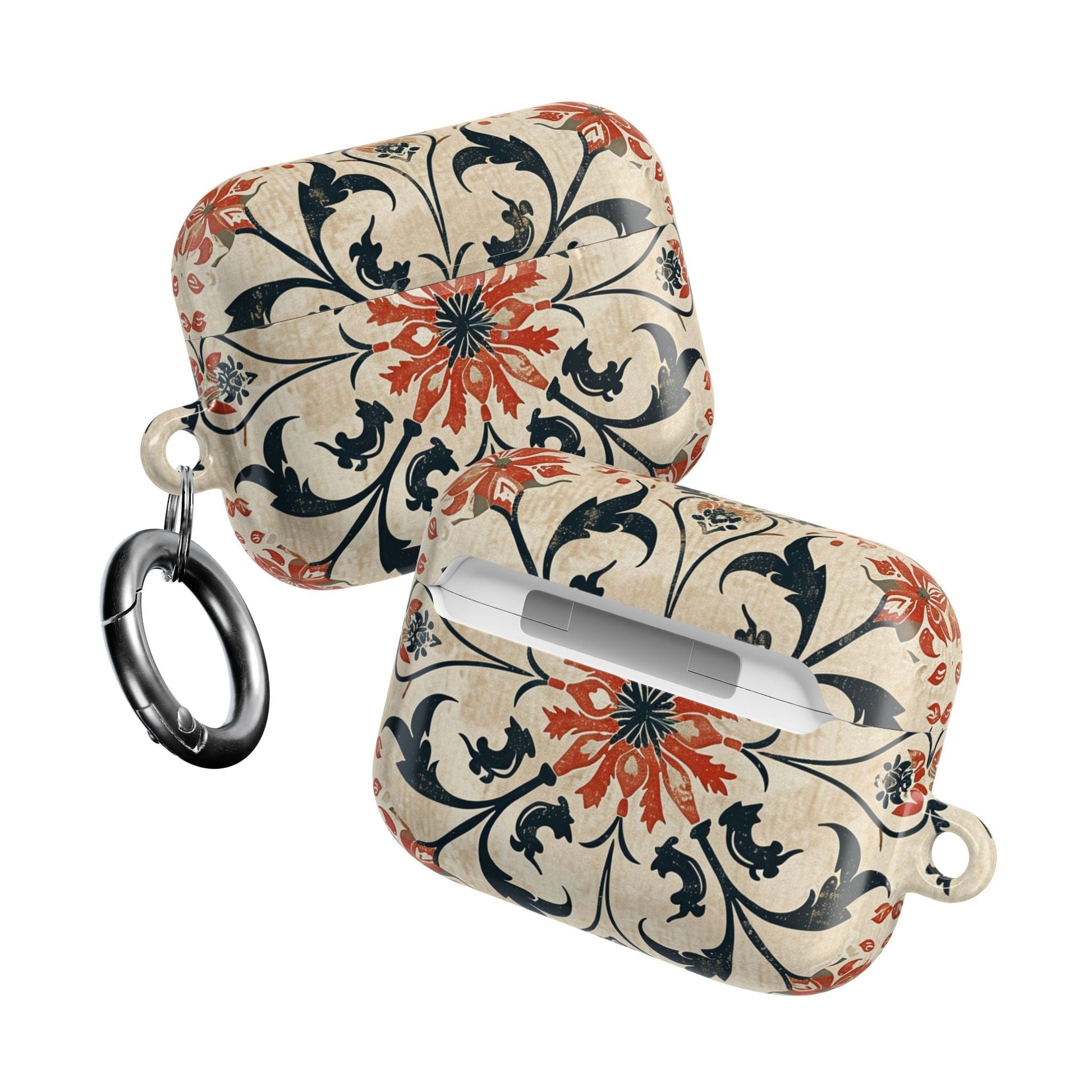 Vintage Tile Pattern AirPod Case — Floral Moroccan - Inspired Protective Cover - DIGITAL X