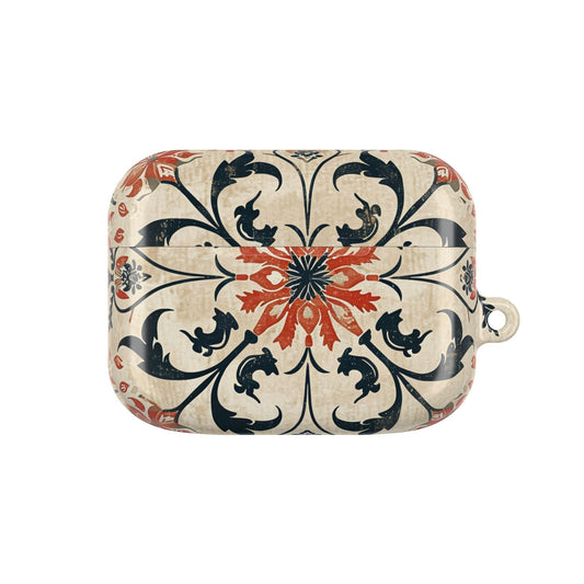 Vintage Tile Pattern AirPod Case — Floral Moroccan - Inspired Protective Cover - DIGITAL X