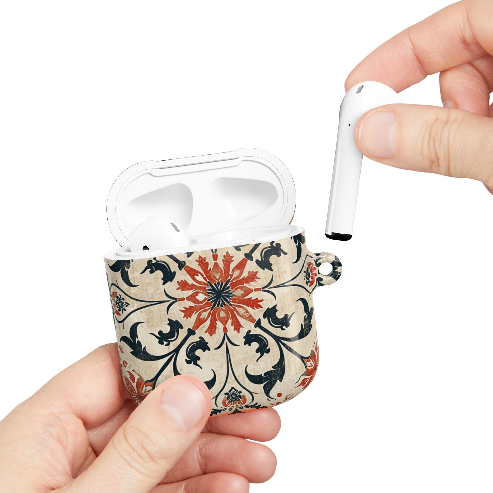 Vintage Tile Pattern AirPod Case — Floral Moroccan - Inspired Protective Cover - DIGITAL X
